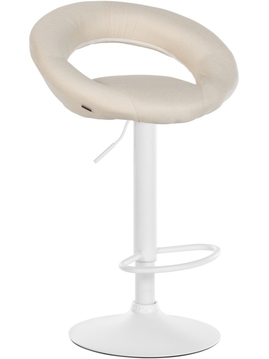 Taburete de bar Olinda tela, crema Taburete de bar Olinda tela, crema