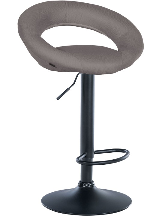Taburete de bar Olinda tela, gris Taburete de bar Olinda tela, gris