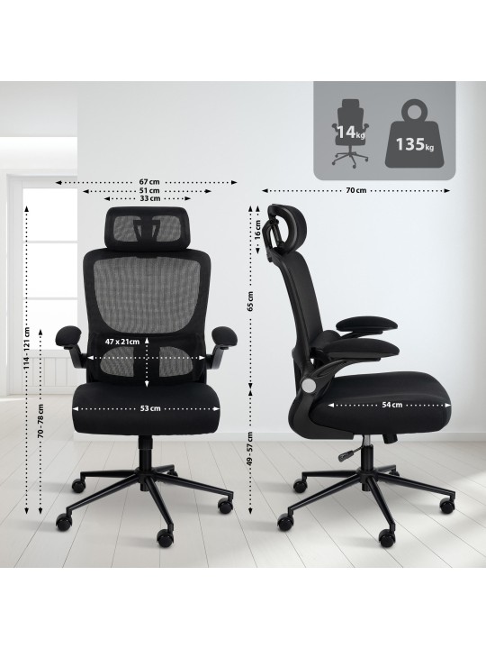 Silla de oficina Newberg, negro Silla de oficina Newberg, negro