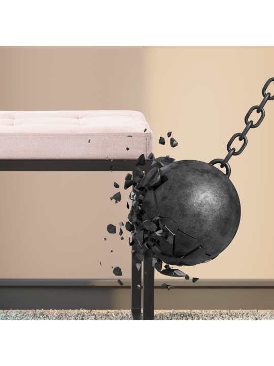 Taburete Barci B terciopelo, gris claro