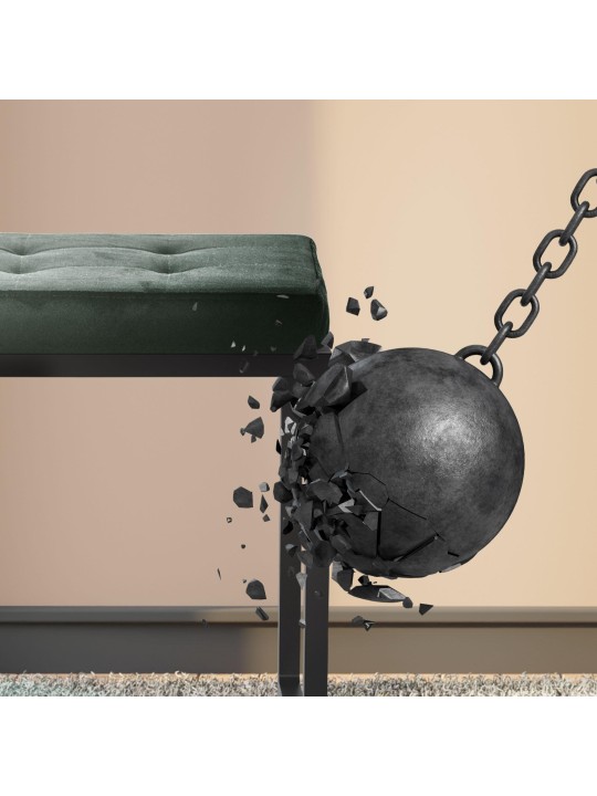 Taburete Barci B terciopelo, verde Taburete Barci B terciopelo, verde