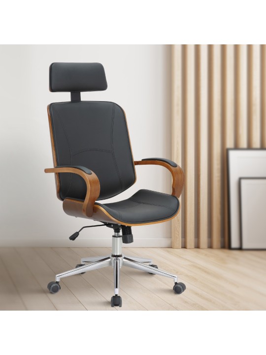 Silla de oficina Dayton, nogal/negro Silla de oficina Dayton, nogal/negro