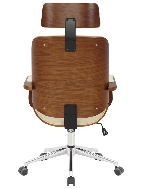 Silla de oficina Dayton, nogal/crema Silla de oficina Dayton, nogal/crema