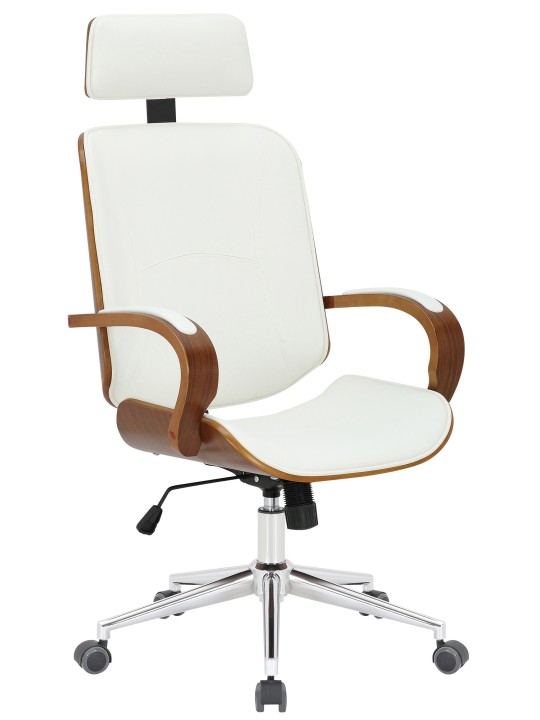 Silla de oficina Dayton, nogal/blanco Silla de oficina Dayton, nogal/blanco