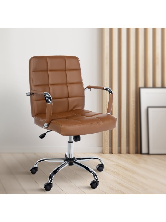 Taburete de trabajo Ashland piel sintética, marrón claro Taburete de trabajo Ashland piel sintética, marrón claro