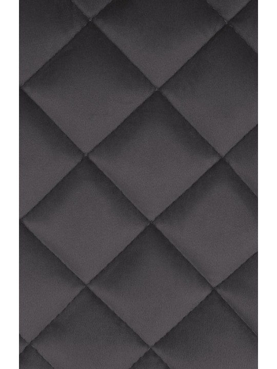 Taburete de bar Kasson terciopelo, negro