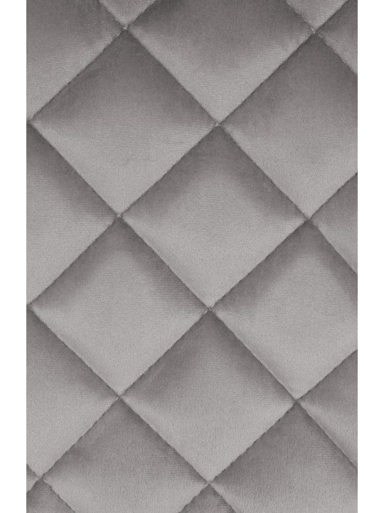 Taburete de bar Kasson terciopelo, gris