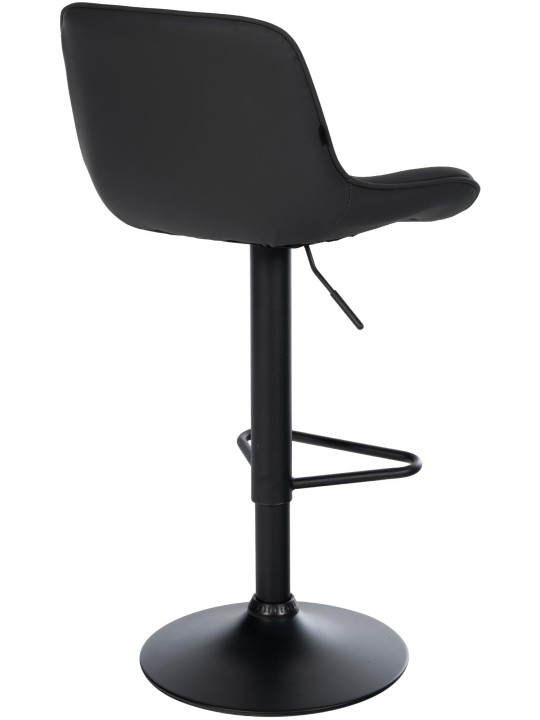 Taburete de bar Kasson piel sintética, negro Taburete de bar Kasson piel sintética, negro