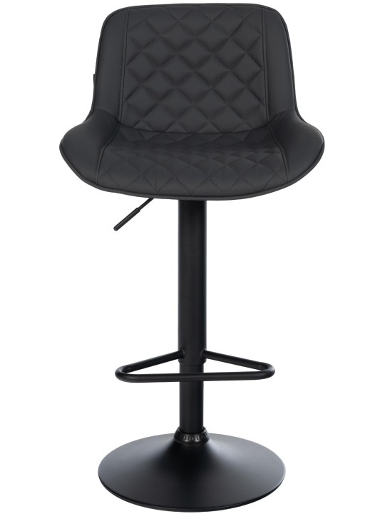 Taburete de bar Kasson piel sintética, negro Taburete de bar Kasson piel sintética, negro