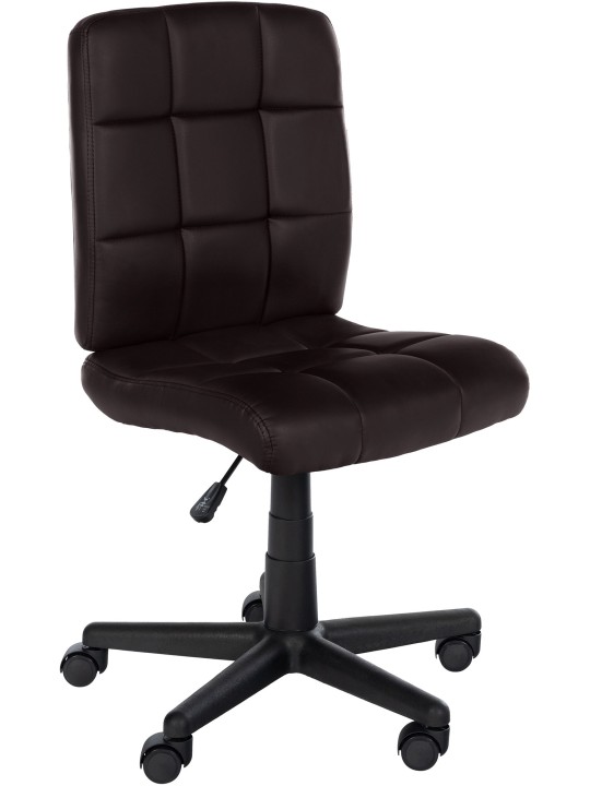 Taburete de trabajo Farson símil piel, marrón Taburete de trabajo Farson símil piel, marrón