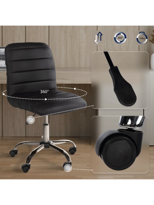 Taburete de trabajo Redding piel sintética, marrón Taburete de trabajo Redding piel sintética, marrón