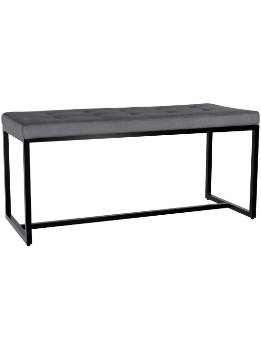 Banco Barci B Terciopelo, gris oscuro Banco Barci B Terciopelo, gris oscuro