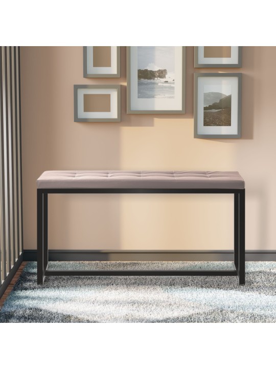 Banco Barci B símil piel, blanco