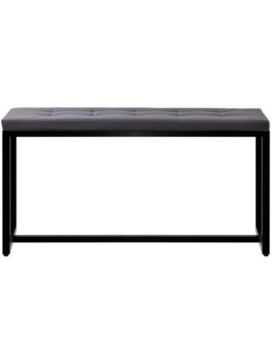 Banco Barci B símil piel, negro