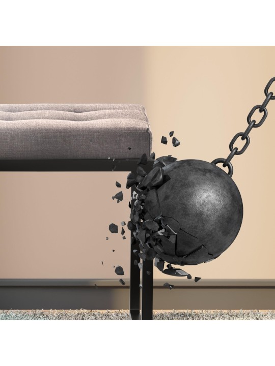 Banco Barci B tela, gris oscuro Banco Barci B tela, gris oscuro