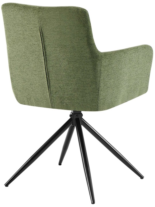 Silla de comedor Jonah tela, verde