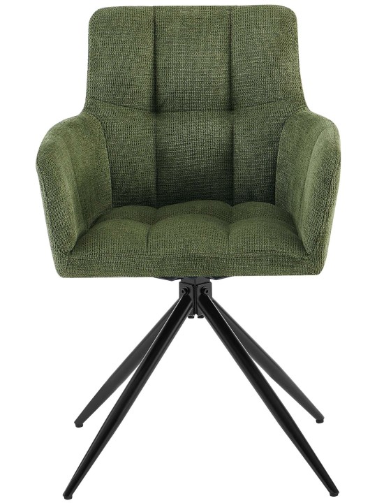 Silla de comedor Jonah tela, verde