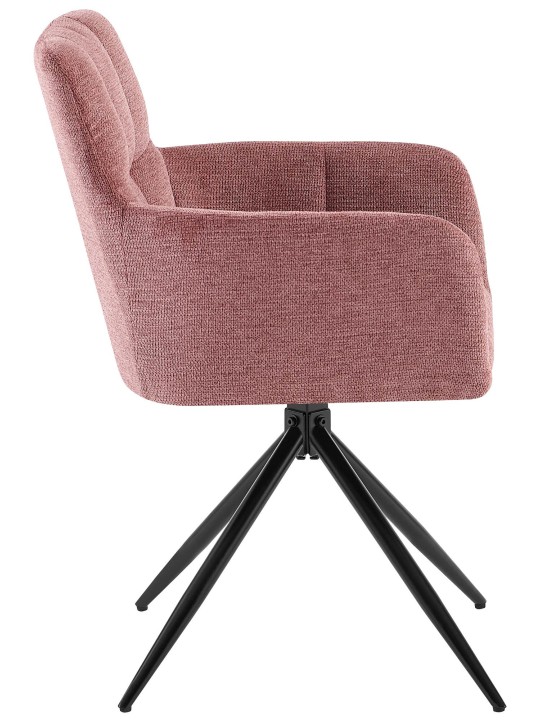 Silla de comedor Jonah tela, rojo rubí