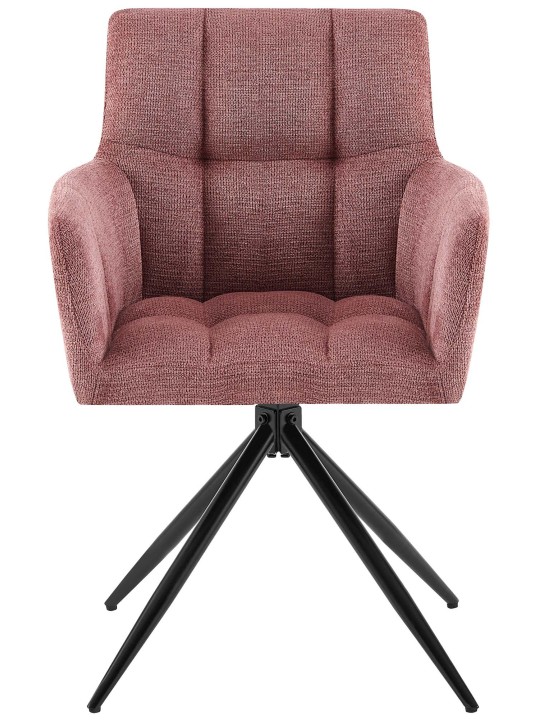 Silla de comedor Jonah tela, rojo rubí