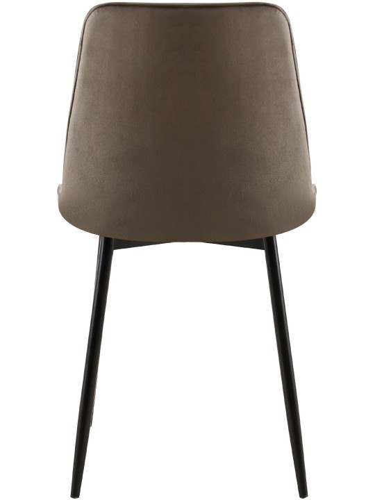 Juego de 2 sillas de comedor Gifford terciopelo, antracita