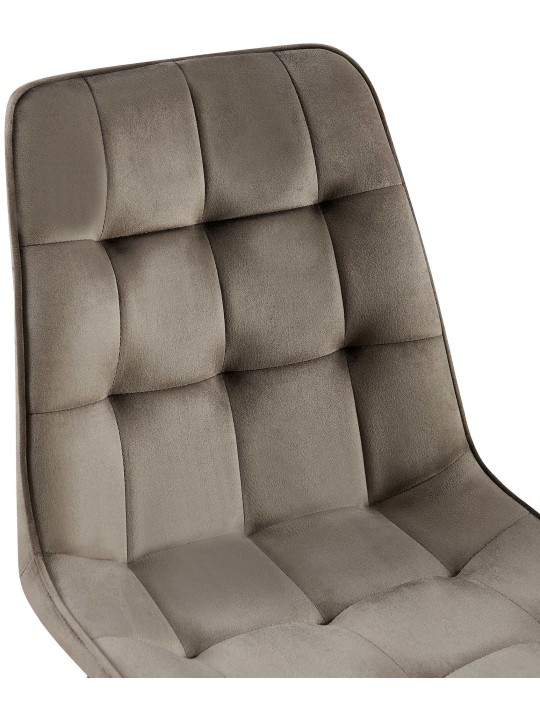 Juego de 2 sillas de comedor Gifford terciopelo, antracita