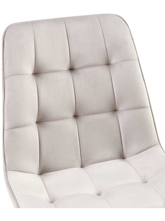 Juego de 2 sillas de comedor Gifford terciopelo, gris