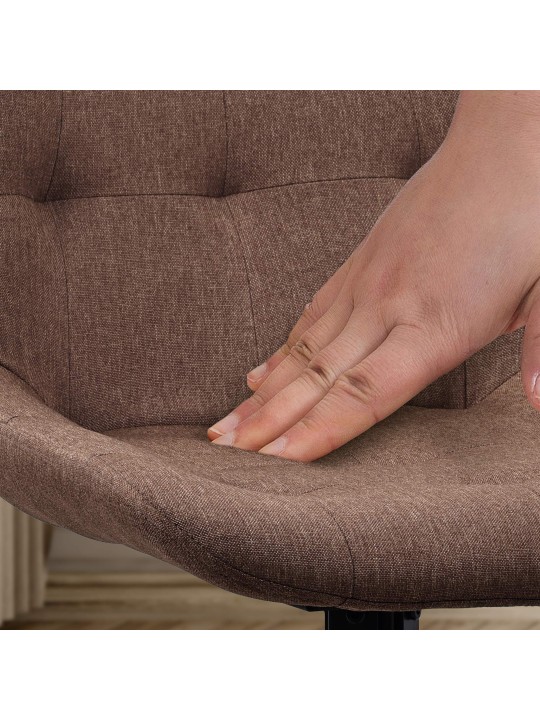 Juego de 2 sillas de comedor tela Merna, taupe