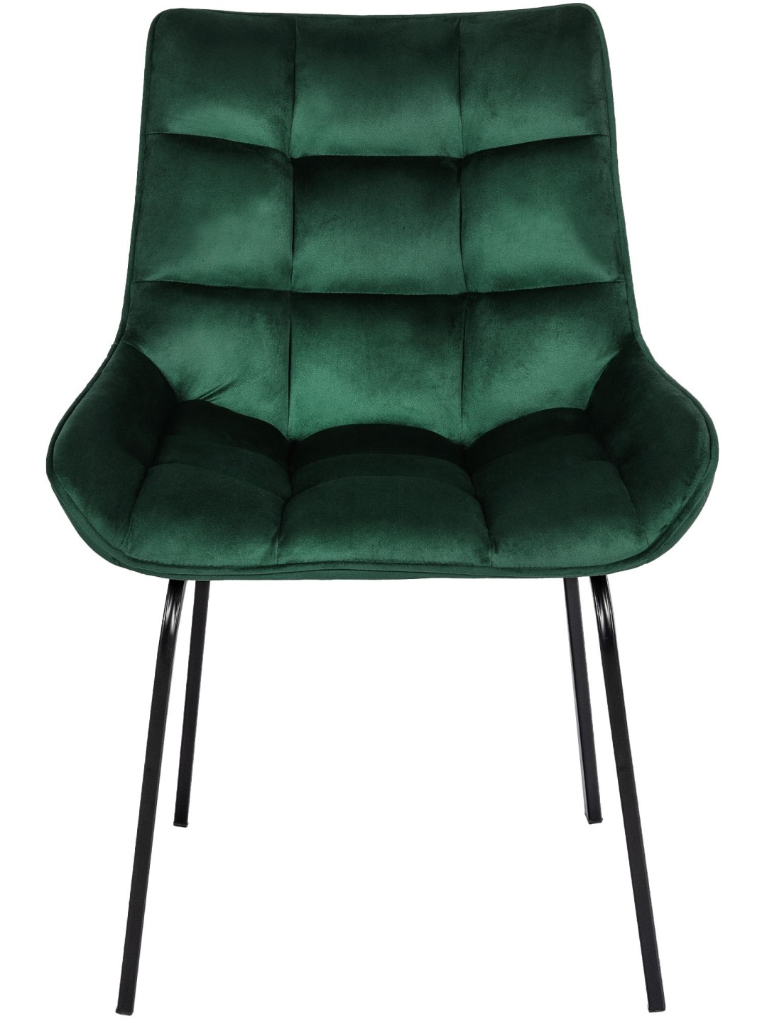 Conjunto de 2 sillas Saranda terciopelo, verde