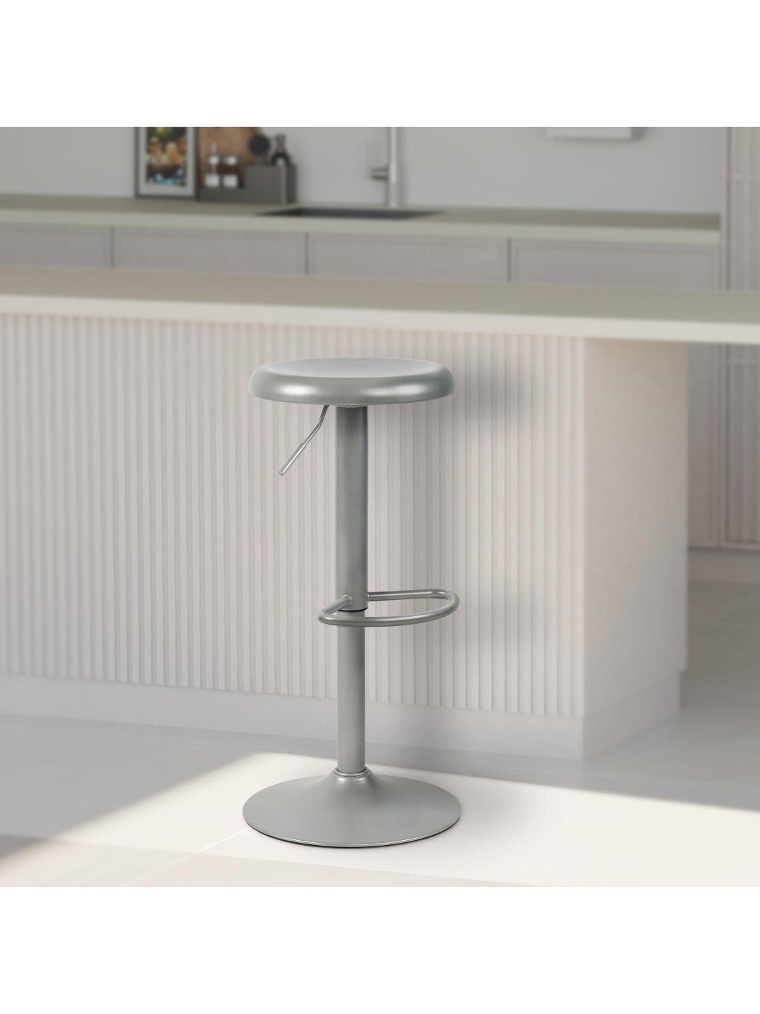 Taburete de bar Williston, plata