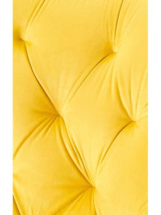 Juego de 2 sillas de comedor Wallace terciopelo, amarillo