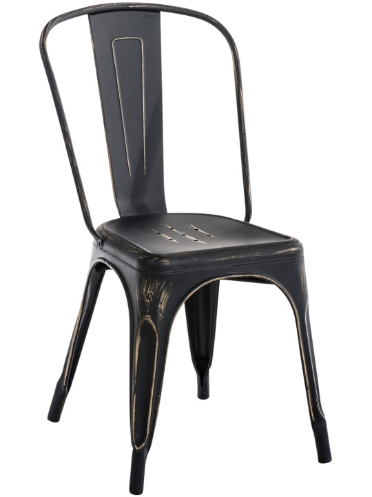 Silla Benedikt antigua, negro-oro Silla Benedikt antigua, negro-oro