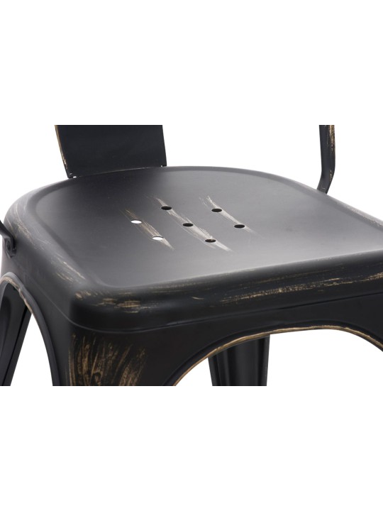 Silla Benedikt antigua, negro-oro Silla Benedikt antigua, negro-oro