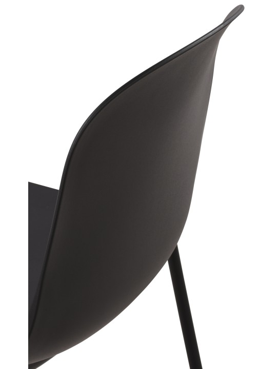 Juego de 2 sillas Hardin, negro