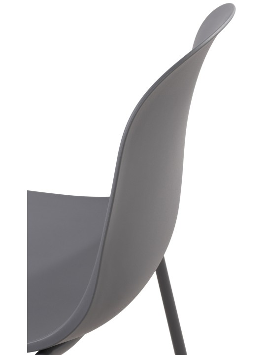 Juego de 2 sillas Hardin, gris oscuro