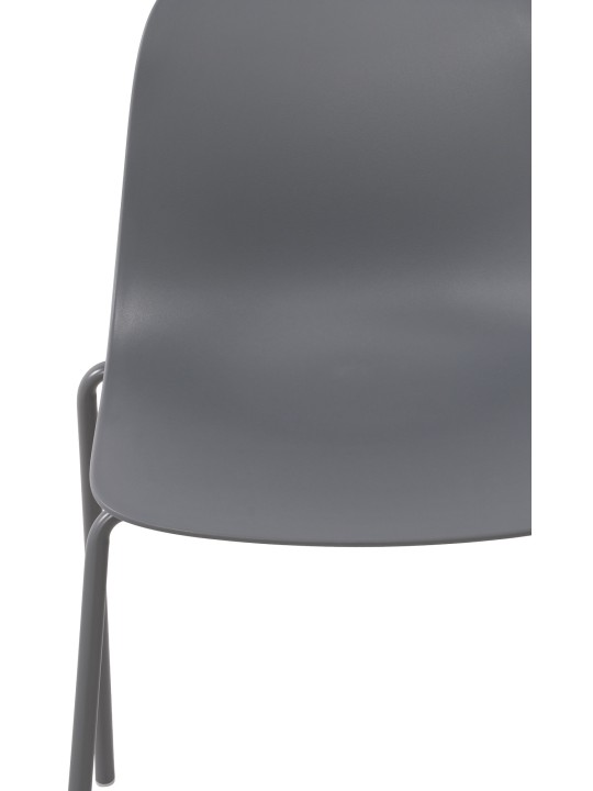 Juego de 2 sillas Hardin, gris oscuro