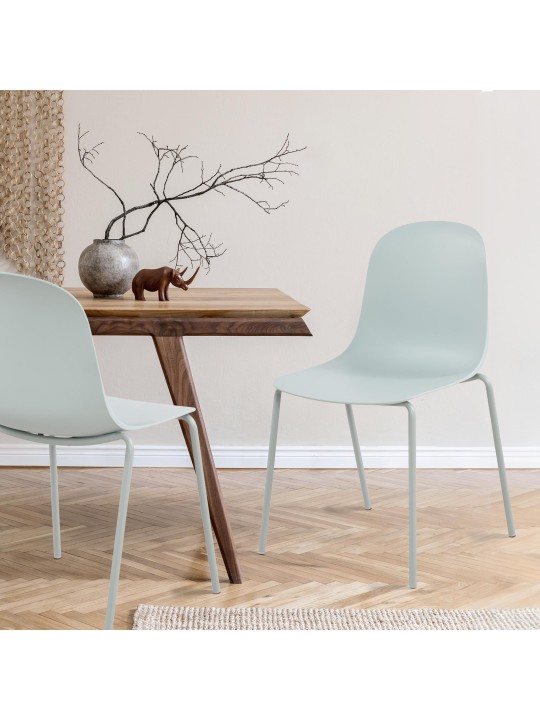 Juego de 2 sillas Hardin, turquesa