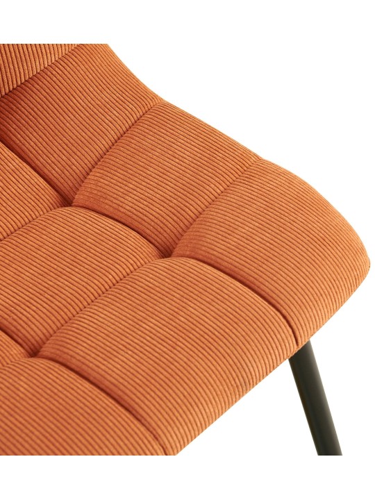 Silla de comedor Antibes Cordón, naranja