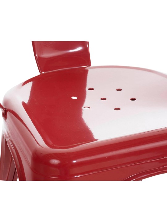 Juego de 4 sillas Benedikt, rojo