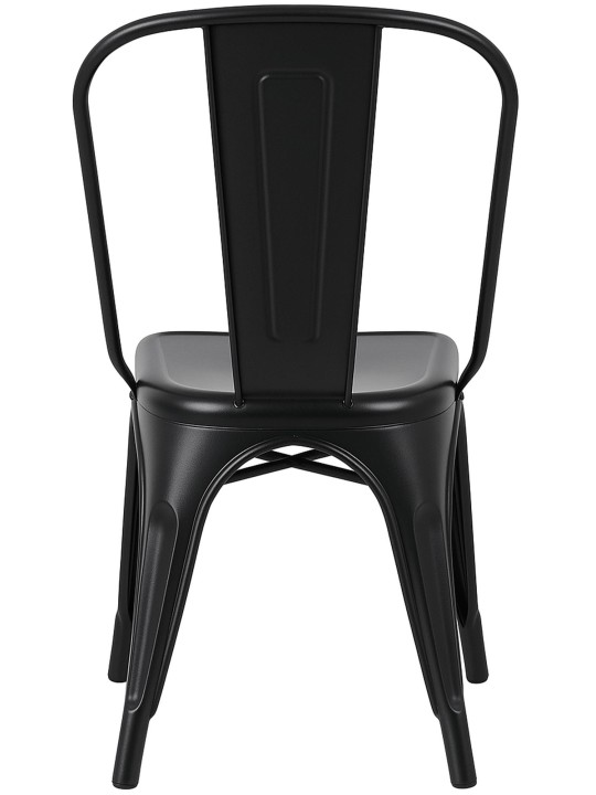 Juego de 4 sillas Benedikt, negro