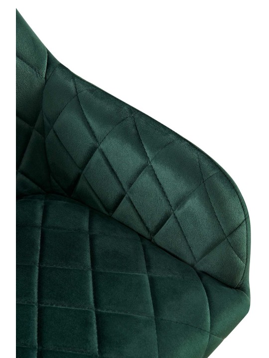 Silla de comedor Monett terciopelo B, verde