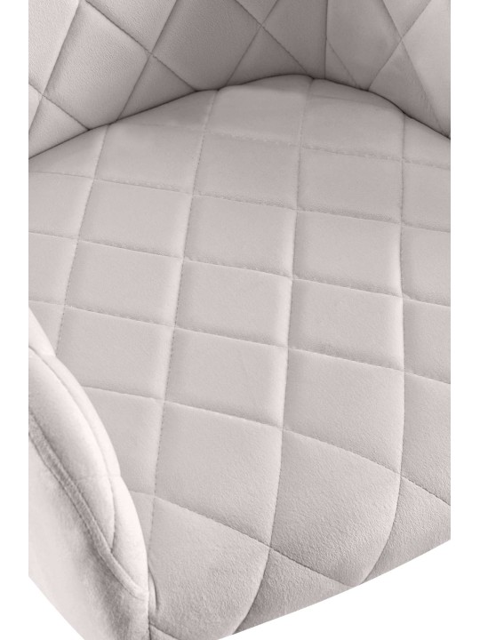 Silla de comedor Monett terciopelo G, gris