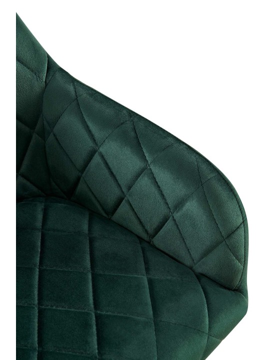 Silla de comedor Monett terciopelo G, verde