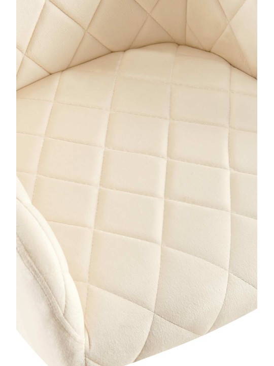 Silla de comedor Monett terciopelo G, crema Silla de comedor Monett terciopelo G, crema