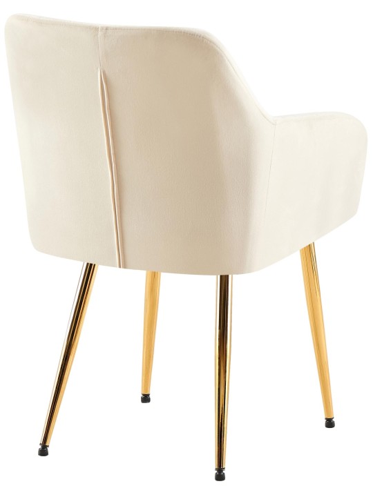 Silla de comedor Monett terciopelo G, crema Silla de comedor Monett terciopelo G, crema