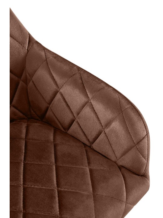 Juego de 2 sillas de comedor Monett terciopelo G, marrón Juego de 2 sillas de comedor Monett terciopelo G, marrón