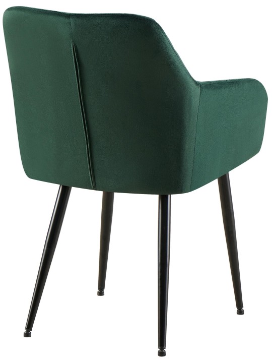 Juego de 2 sillas de comedor Monett terciopelo B, verde Juego de 2 sillas de comedor Monett terciopelo B, verde