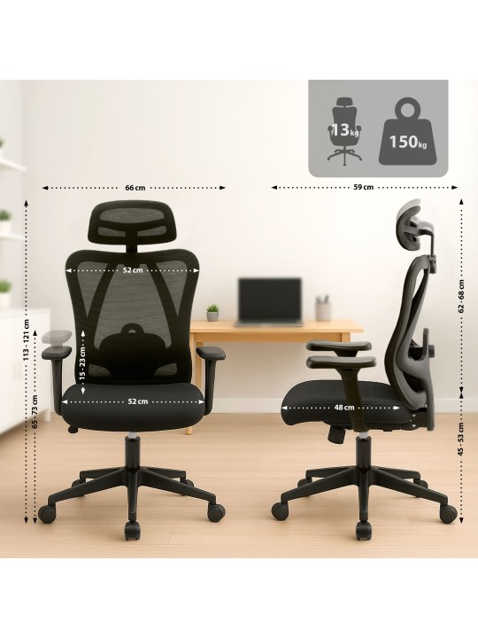 Silla de oficina Eliseo, negro Silla de oficina Eliseo, negro