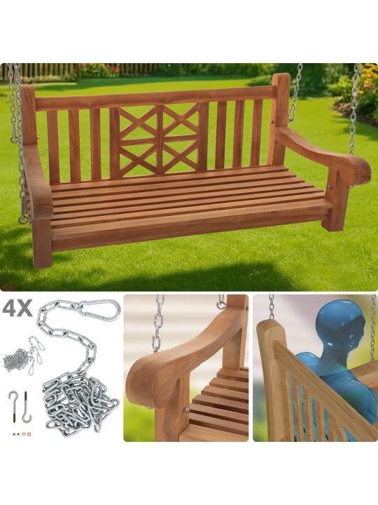 Banco columpio Granja 120 cm, teca Banco columpio Granja 120 cm, teca