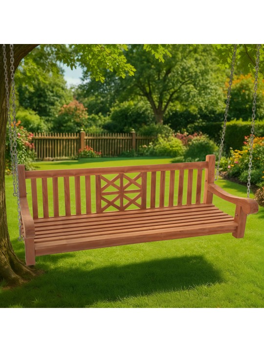 Banco columpio Granja 180 cm, teca