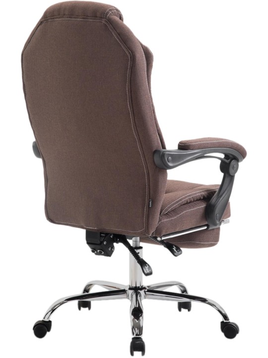Silla de oficina Castle tela, marrón